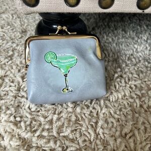 Hand painted Margarita coin pouch